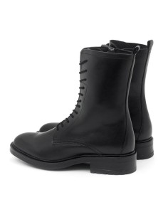 Black leather Women's high boots 2