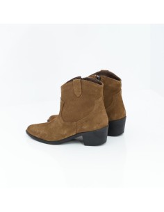 bottines femme suède cuir W-SOLIMA-CAMEL 2