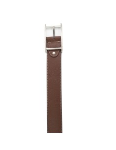 Brown leather women's belt 2