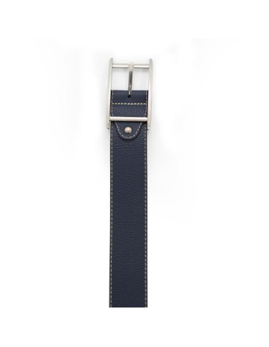 ceinture femme de peau bleu WB-MAPS-NAVY