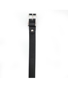 Black leather women's belt 2