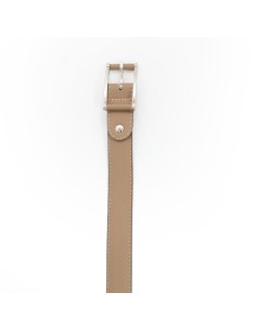 Beige leather women's belt 2
