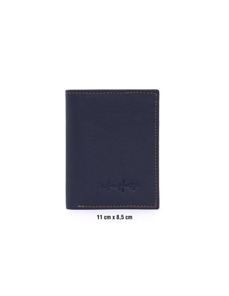 Mallette de peau bleu AC-FORZA-AZUL