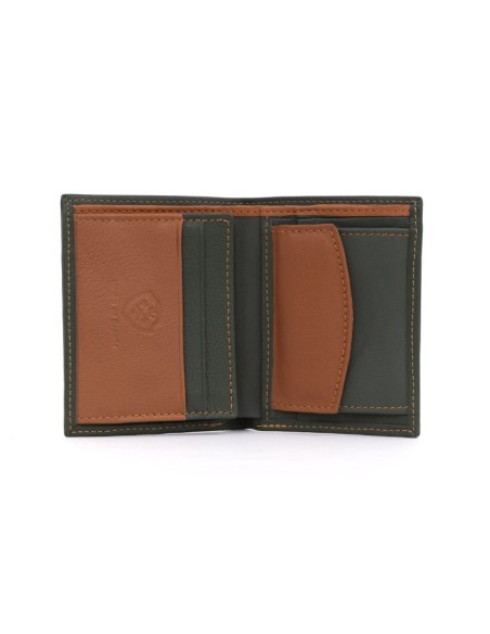 Green leather wallet