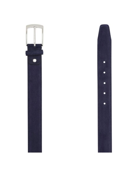 Ceinture suède bleu B-SAKOR-BLUE