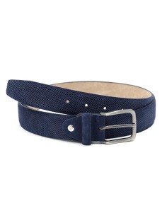 Ceinture suède bleu B-SEMIS-NAVY 2