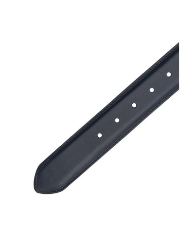 Blue suede belt