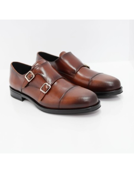 Light Brown leather monkstrap