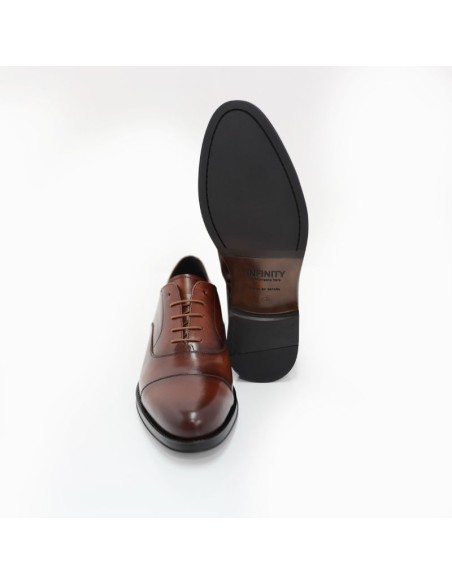 Oxford de piel con plantilla extraible color marrón