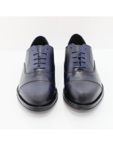 Blue leather Oxford