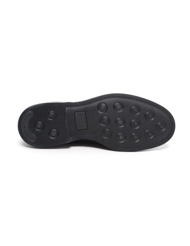 chaussure avec boucle de peau le noir ELVIN-NEGRO