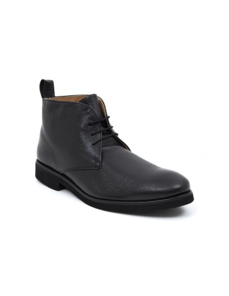 Bottine de peau le noir FATIBU-NEGRO