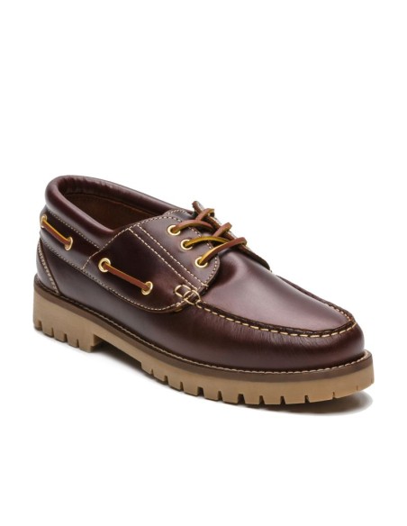 Light Brown leather boat shoe