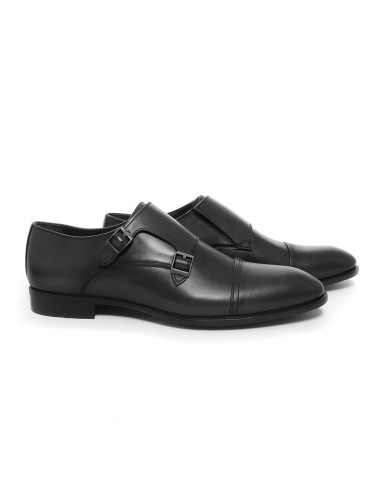 chaussure avec boucle de peau le noir KIRELA-BLACK
