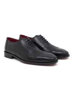 Oxford de piel liso color negro