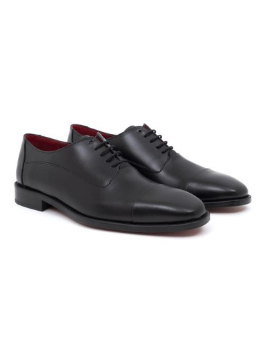 Oxford de piel liso color negro