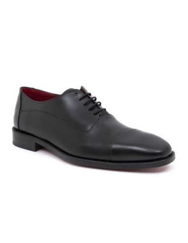 Oxford de piel liso color negro