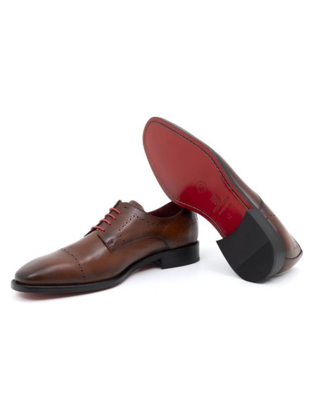 Derby de peau cuir LUCINE-CUERO