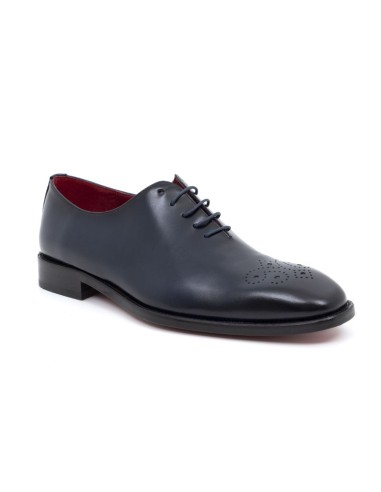 Blue leather Oxford