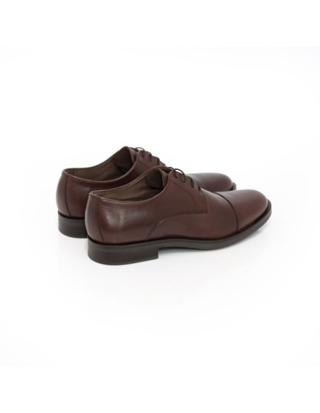 Brown leather derby