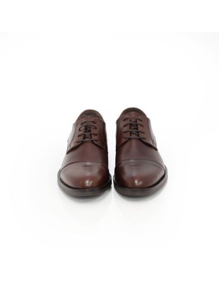 Brown leather derby