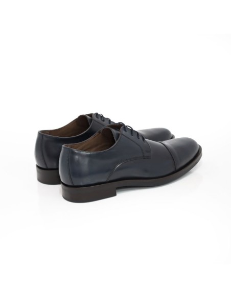Derby de peau bleu MANIR-NAVY