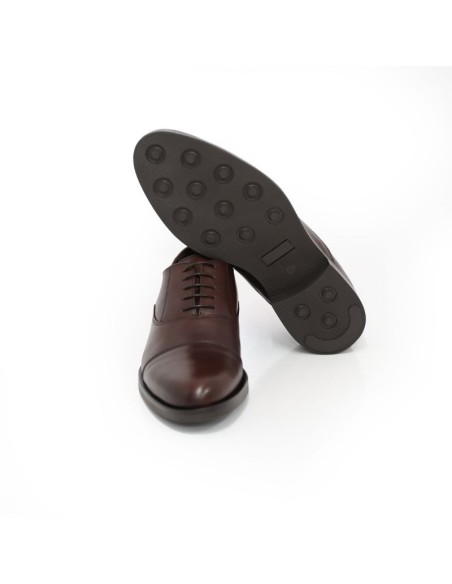 Oxford de peau marron MISANE-BROWN