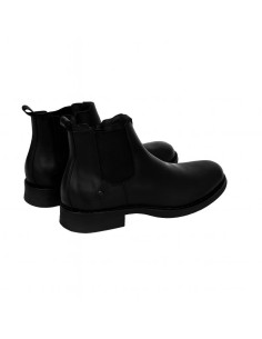 bottines chelsea de peau le noir MOFOR-NEGRO 2