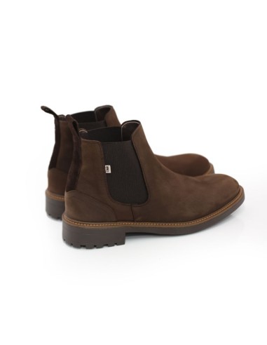 Brown suede chelsea boots