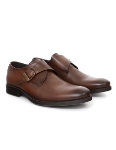 Brown leather monkstrap 2
