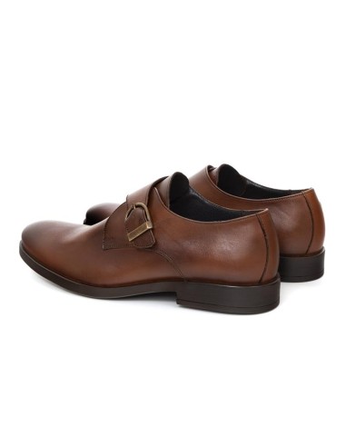 Brown leather monkstrap