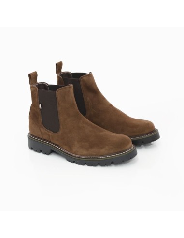 Brown suede chelsea boots