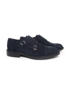 Blue suede monkstrap 2