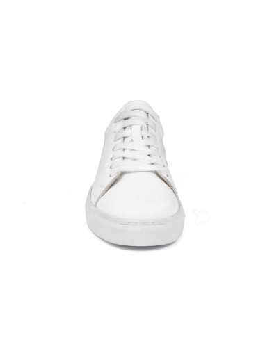 White leather sneakers