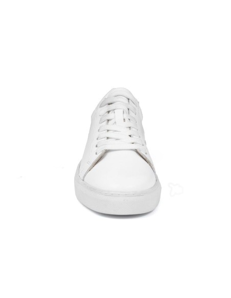 White leather sneakers