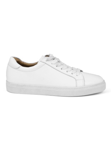 baskets de peau blanc TERLON-WHITE