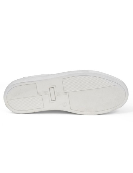 baskets de peau blanc TERLON-WHITE