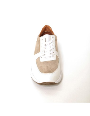 White leather sport shoe