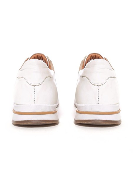 White leather sport shoe