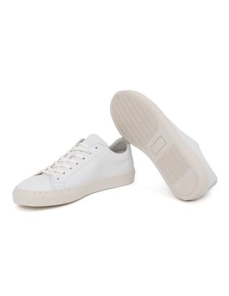 baskets de peau blanc VAIRON-WHITE