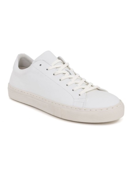 baskets de peau blanc VAIRON-WHITE