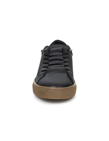 baskets de peau le noir VALIOR-BLACK