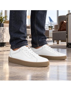 White leather sneakers