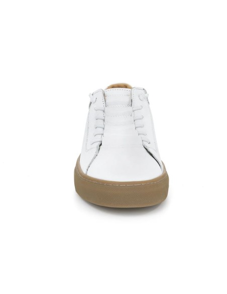 baskets de peau blanc VALIOR-WHITE