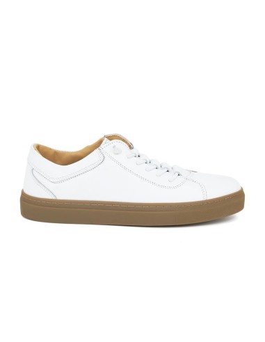 White leather sneakers