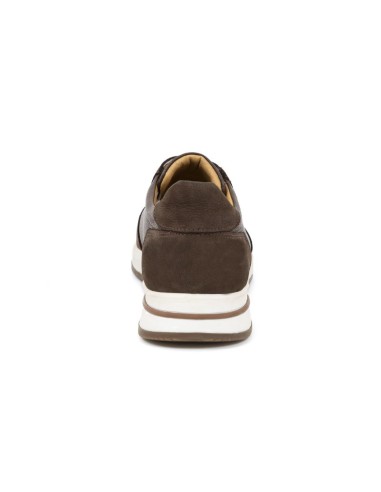 Brown leather sport shoe