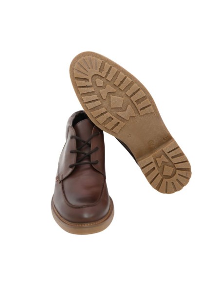 Bottine de peau marron VIRNAL-BROWN
