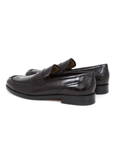 Burgundy leather moccasin 2