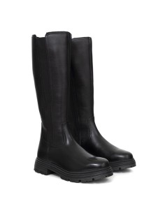 Botas de mujer de piel liso color negro 2