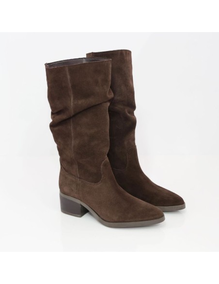 bottes femme suède marron W-CASY-BROWN